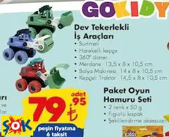GOKİDY DEV TEKERLEKLİ İŞ ARAÇLARI OYUNCAK GOKİDY DEV TEKERLEKLİ İŞ ARAÇLARI OYUNCAK